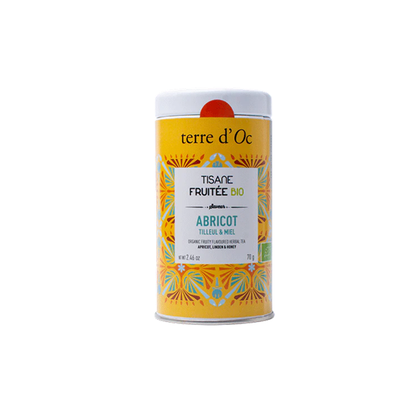 Ceai organic fructat cu caise, tei si miere