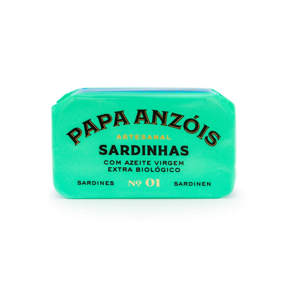 Papa Anzóis Sardine în Ulei de Măsline Extravirgin Bio, 120g